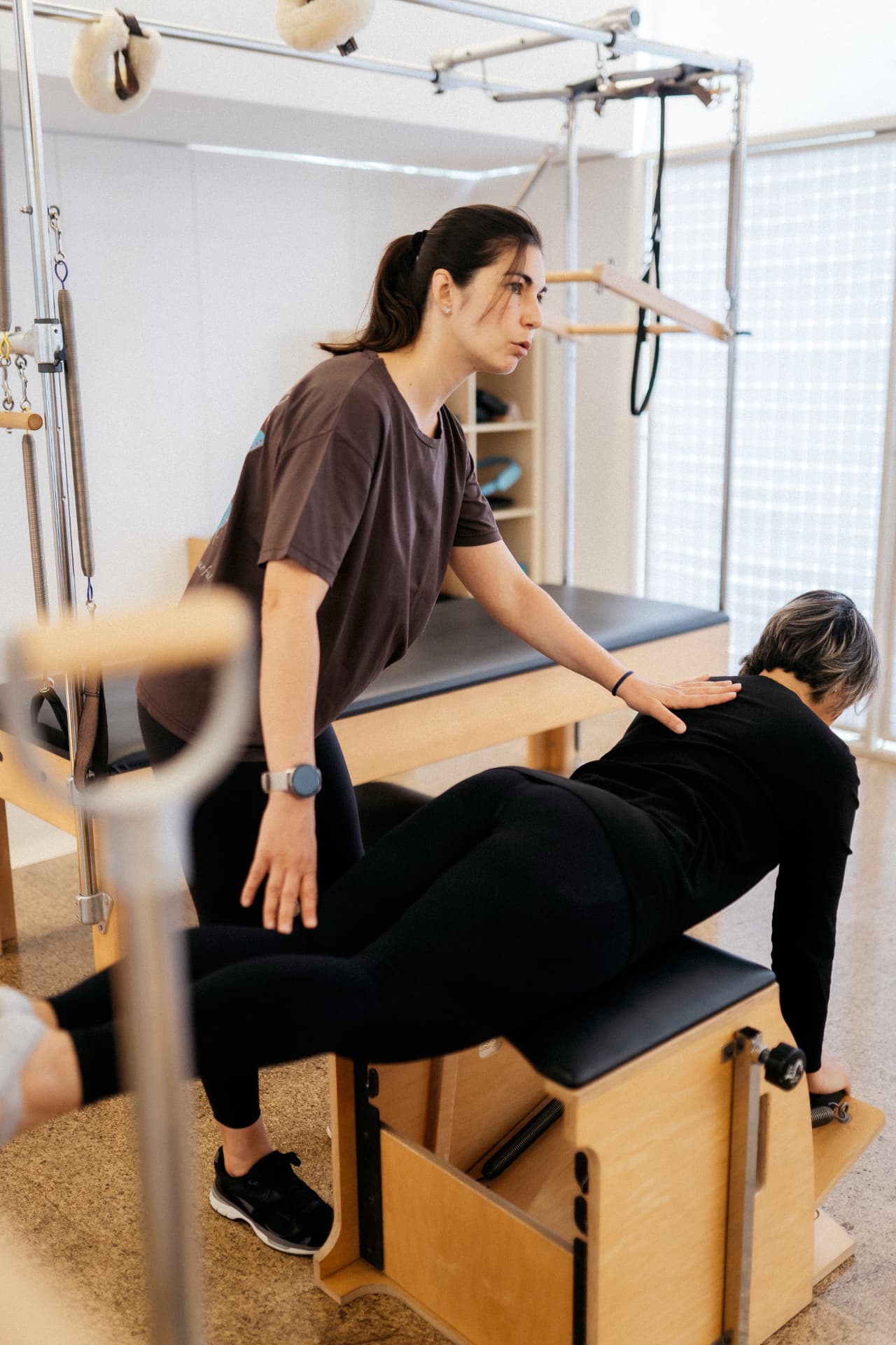 Exercício de extensão dorsal na Wunda Chair